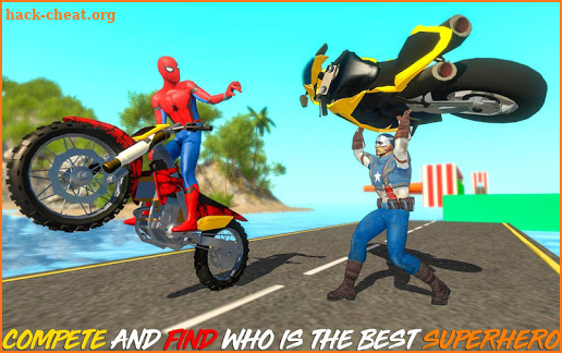 Superheroes bike evolution racing screenshot