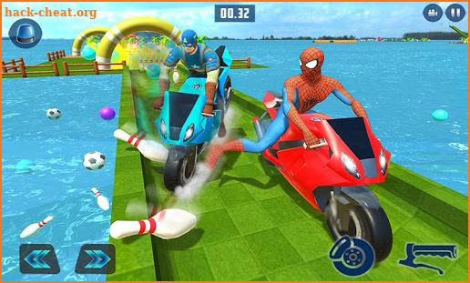 Superheroes Bike Racing Downhill screenshot