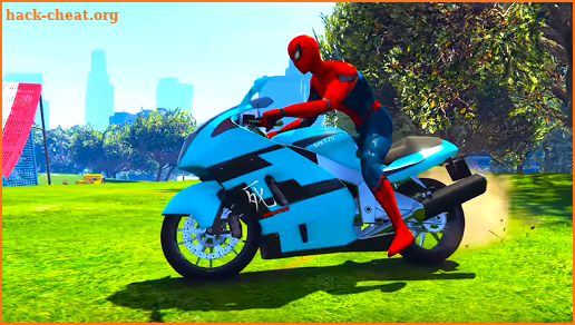 Superheroes Bike Stunt Racing Games screenshot