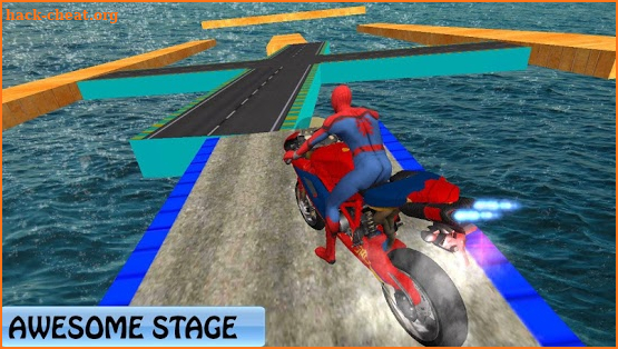 Superheroes Rampage Death War Tricky Bike Stunts screenshot