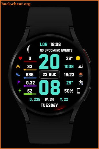 SuperInfo Watch Face Wear OS screenshot