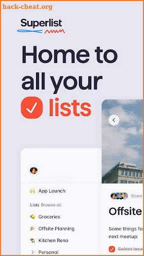 Superlist screenshot