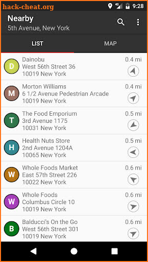 Supermarket Finder Worldwide screenshot