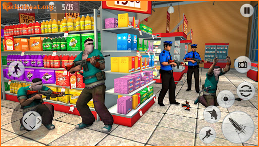 Supermarket Robbery:  City Crime Heist Mission screenshot