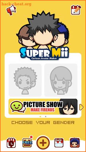 SuperMii - Cartoon Avatar Maker screenshot