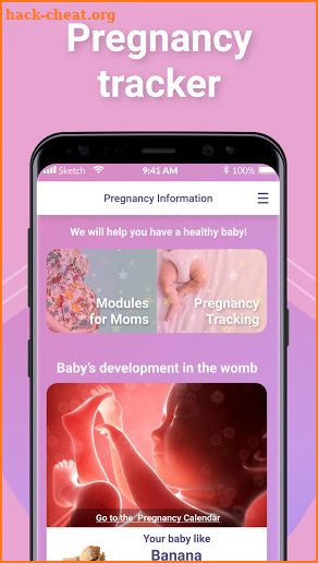 Supermoms - Pregnancy Tracker and Mom's app screenshot