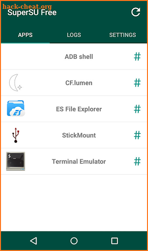 SuperSU screenshot