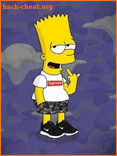 Supreme X Bart Simpson Wallpaper HD screenshot