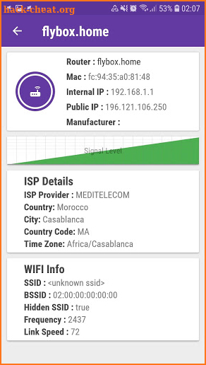 SuprWifi Wifi analyzer & Network analyzer screenshot