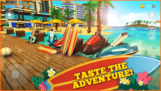 Surfing Craft: Crafting, Stunts & Surf Games World screenshot