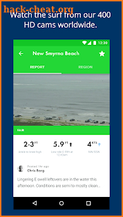 Surfline Surf Cams, Forecasts screenshot