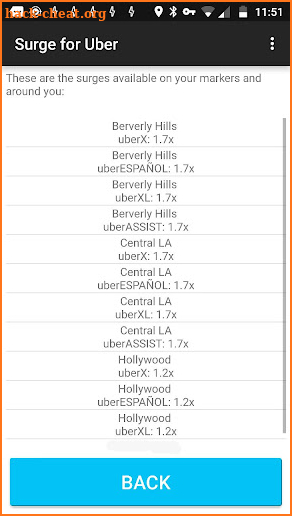 Surge Pricing screenshot