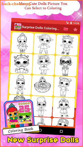 Surprise Dolls Coloring Book New screenshot