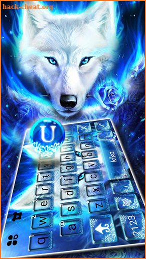 Surreal Wolf Keyboard Theme screenshot