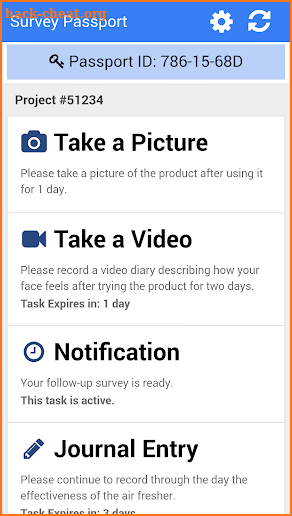 Survey Passport screenshot