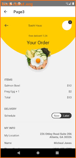 Sushi App screenshot