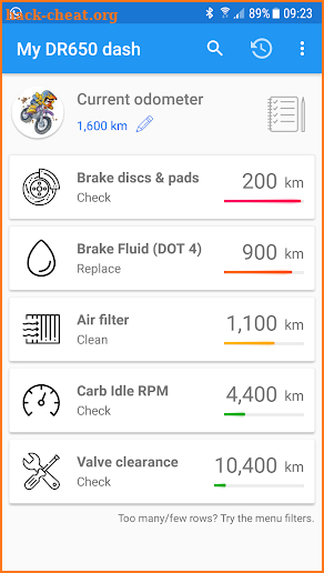 Suzuki DR650 Maintenance Lab screenshot