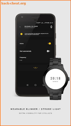 SW Wearable Blinker (Strobe light and torch) screenshot