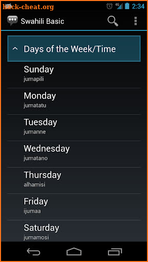 Swahili Basic Phrases screenshot