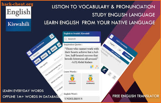 Swahili English Translator-Free Swahili Dictionary screenshot