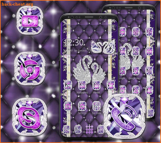 Swan Purple Theme screenshot