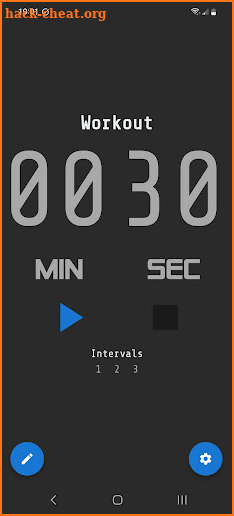 Sweattimer screenshot