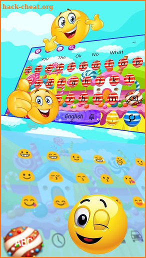 Sweet Candy Keyboard Theme screenshot