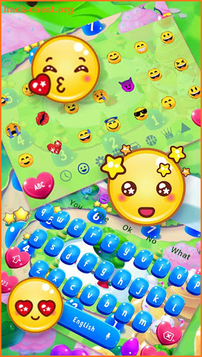 Sweet Cute Candy Keyboard Theme screenshot