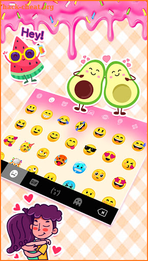 Sweet Drops Icecream Keyboard Background screenshot