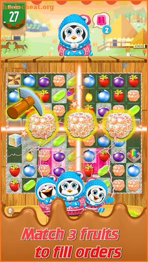 Sweet Fruit Candy - Juice Fruit Land - Jam Match 3 screenshot