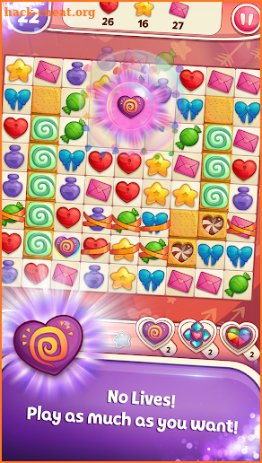 Sweet Hearts - Cute Candy Match 3 Puzzle screenshot