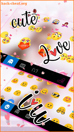 Sweet Pink Girl Keyboard Theme screenshot