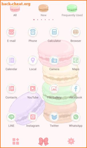 Sweets Wallpaper Cute Macaroons Theme screenshot