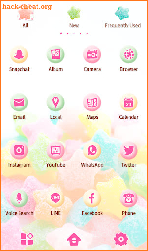 Sweets Wallpaper Star Candies Theme screenshot