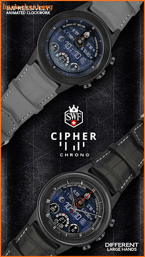 SWF Cipher Chrono Watch Face screenshot