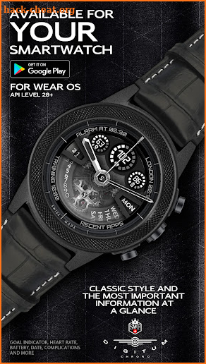 SWF Digitum Chrono Watch Face screenshot