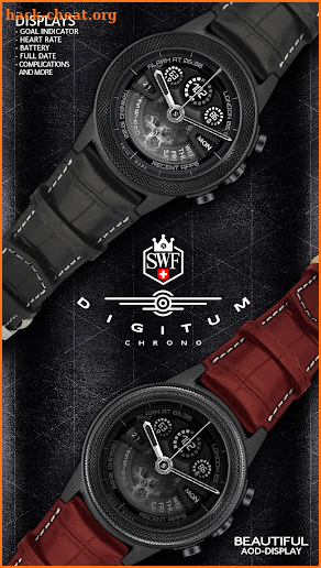 SWF Digitum Chrono Watch Face screenshot