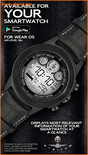 SWF Digitum Digital Watch Face screenshot