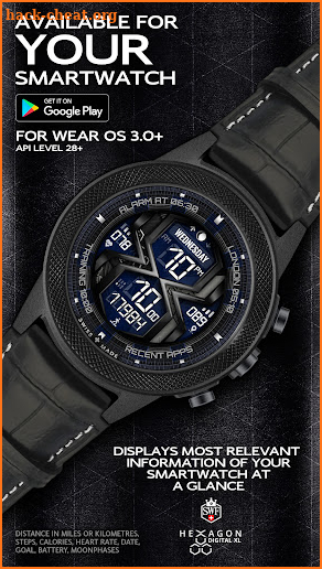 SWF Hexagon Digital XL Watch screenshot