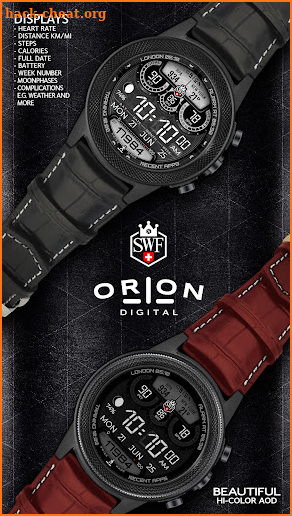 SWF Orion Digital Watch Face screenshot