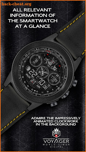 SWF Voyager Digital Watch Face screenshot