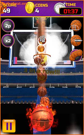 Swipe Basketball screenshot