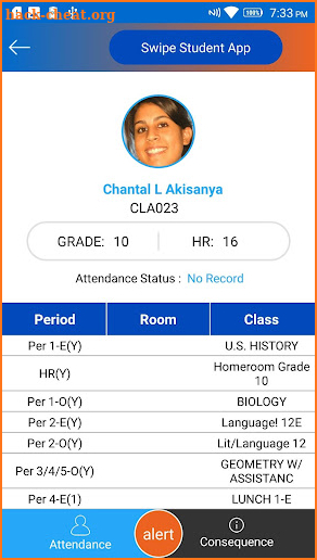 SwipeK12 Student ID Card screenshot