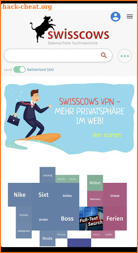 Swisscows Web Search screenshot