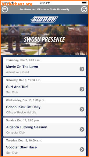 SWOSU Presence screenshot