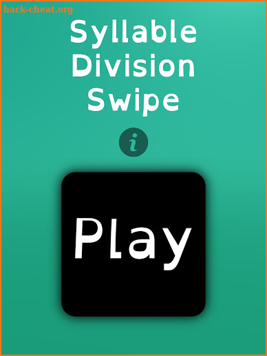 Syllable Division Swipe screenshot