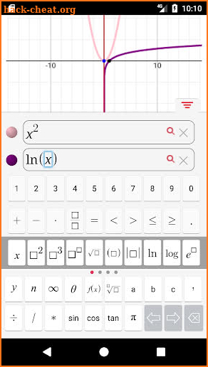 Symbolab Graphing Calculator screenshot