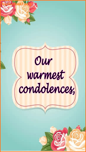 Sympathy Greetings & Condolence wishes screenshot