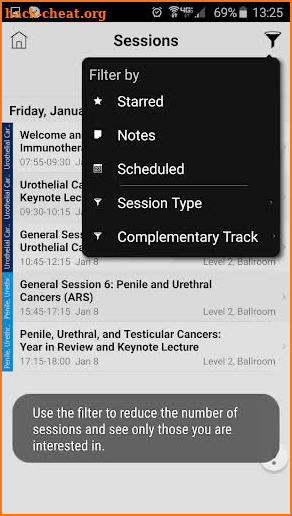 Symposia iPlanner screenshot