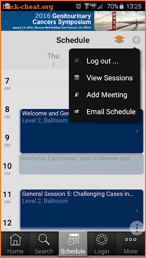 Symposia iPlanner screenshot